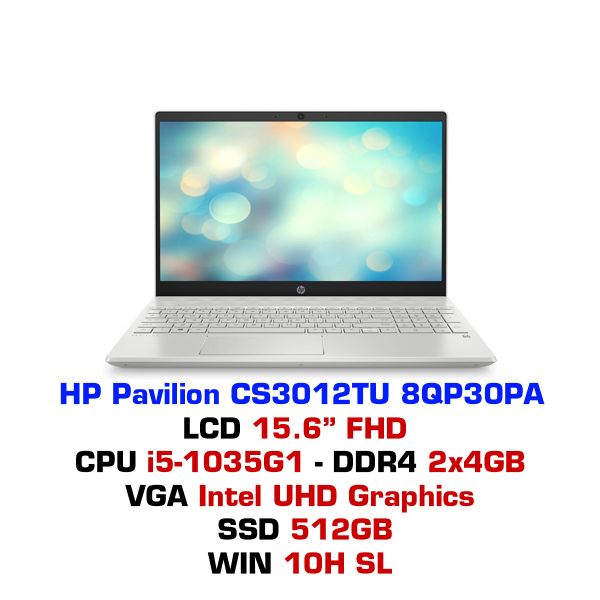  Laptop HP Pavilion 15 CS3012TU 8QP30PA 