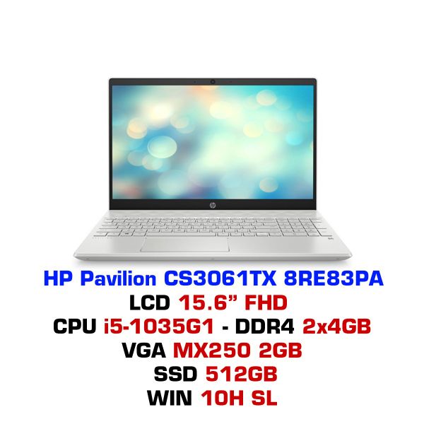  Laptop HP Pavilion 15 CS3061TX 8RE83PA 