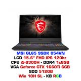  Laptop Gaming MSI GL65 9SDK-054VN 