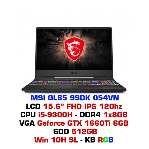  Laptop Gaming MSI GL65 9SDK-054VN 