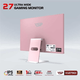  Màn hình VSP VU2791Q Pink 27" IPS 2K 165Hz USBC chuyên game 