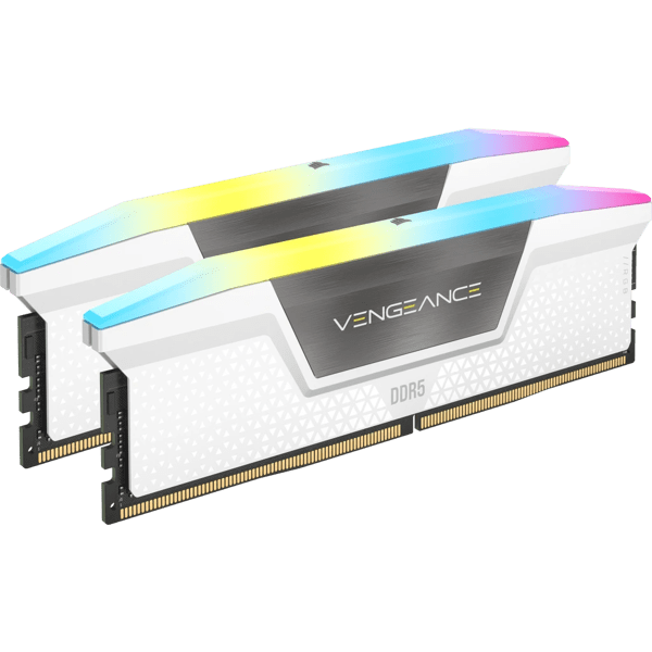  Ram Corsair Vengeance RGB 32GB (2x16GB) 5200 DDR5 White (CMH32GX5M2B5200C40W) 
