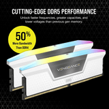  Ram Corsair Vengeance RGB 32GB (2x16GB) 5200 DDR5 White (CMH32GX5M2B5200C40W) 