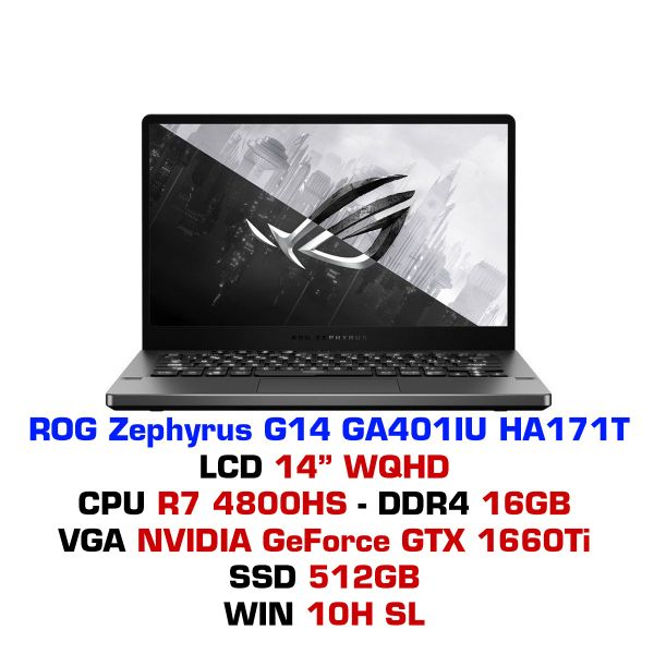  Laptop gaming ASUS ROG Zephyrus G14 GA401IU HA171T 