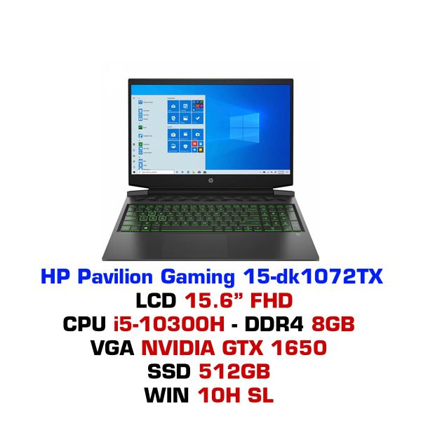  Laptop HP Pavilion Gaming 15 DK1072TX 