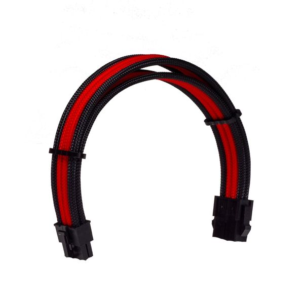  Phụ Kiện Dây Cable Sleeving 8 Pin VGA Black - Interleaved - Red 