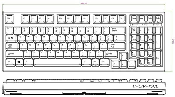  Bàn phím Leopold FC980MPD White Grey ( red switch ) 