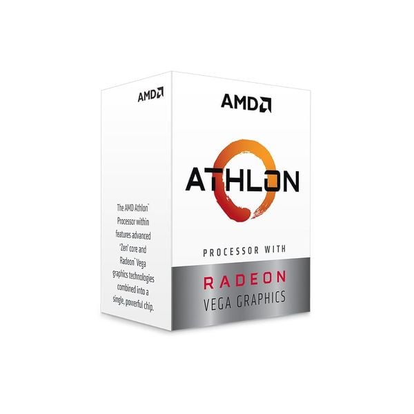  Bộ vi xử lý AMD Athlon 200GE / 3.2GHz / 2 nhân / 4MB / AM4 