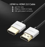  Phụ kiện UGreen HDMI Cable Ultra Slim Version 2.0 - (HD117 -30478) 2M 