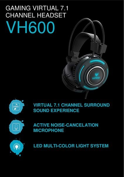  Tai nghe Rapoo Gaming VH600 