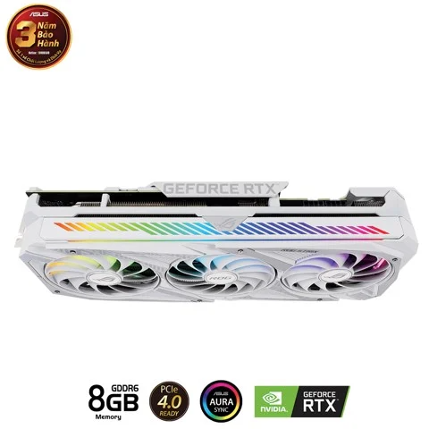  Card Màn Hình Asus Rog Strix GeForce RTX 3070 White 8GB V2 (Rog-STRIX-RTX3070-8G-WHITE-V2) 