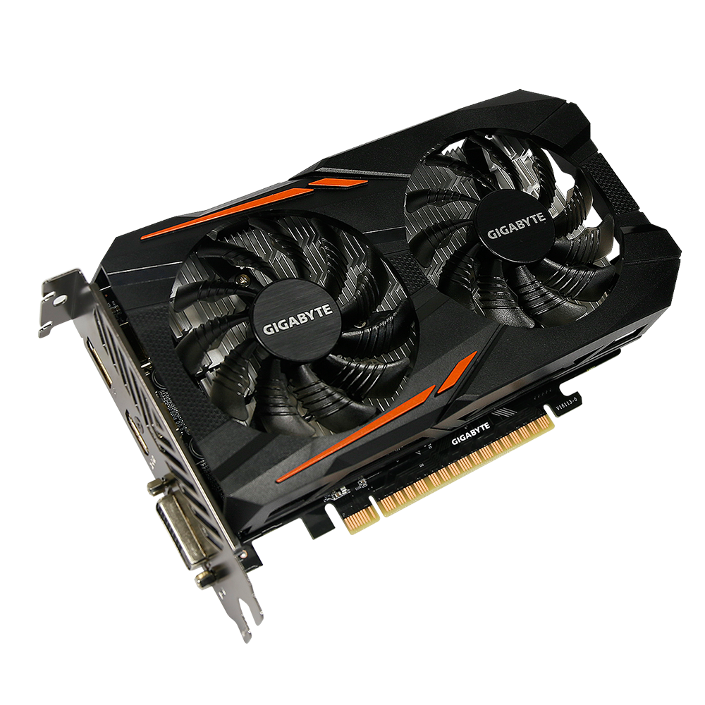  Card màn hình GIGABYTE GeForce GTX 1050 Ti OC 4GB 2 Fan (GV-N105TOC-4GD) 