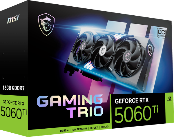  Card màn hình MSI GeForce RTX 5060 Ti Gaming Trio OC 16GB 