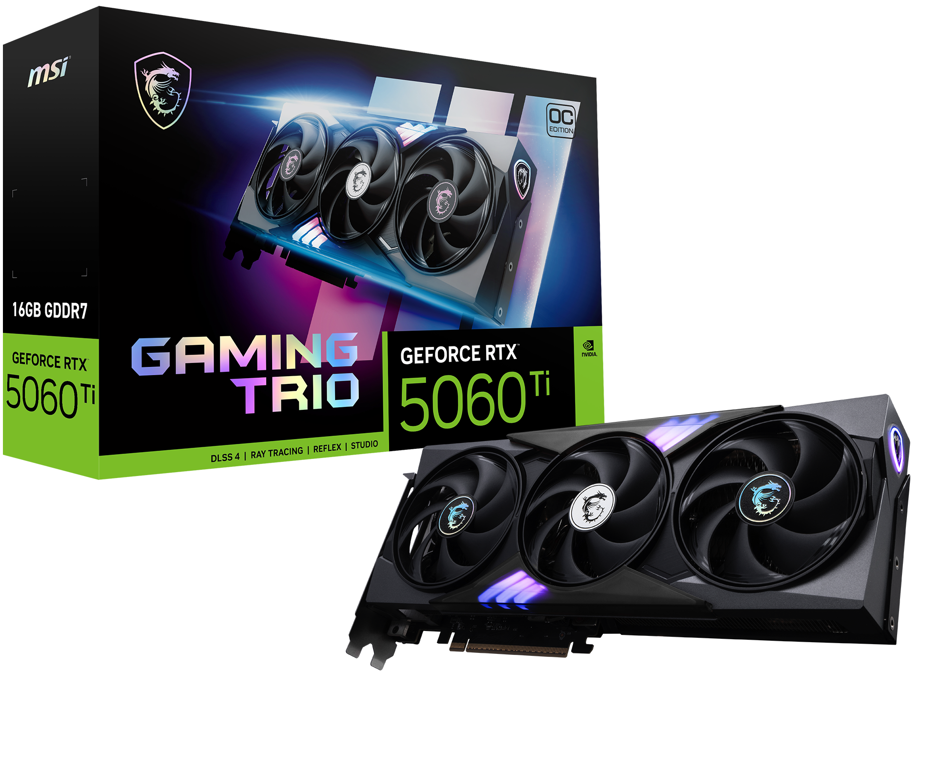 Card màn hình MSI GeForce RTX 5060 Ti Gaming Trio OC 16GB