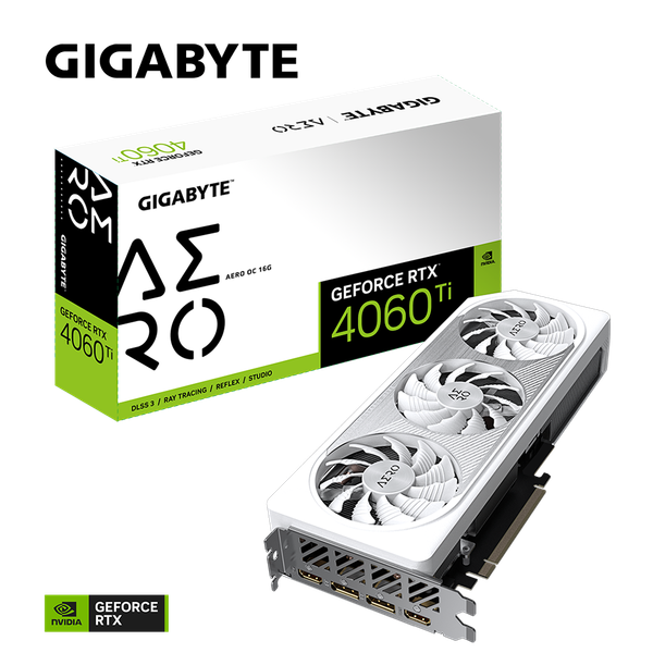 Card màn hình GIGABYTE GeForce RTX 4060 Ti AERO OC 16G (GV-N406TAERO OC-16GD)
