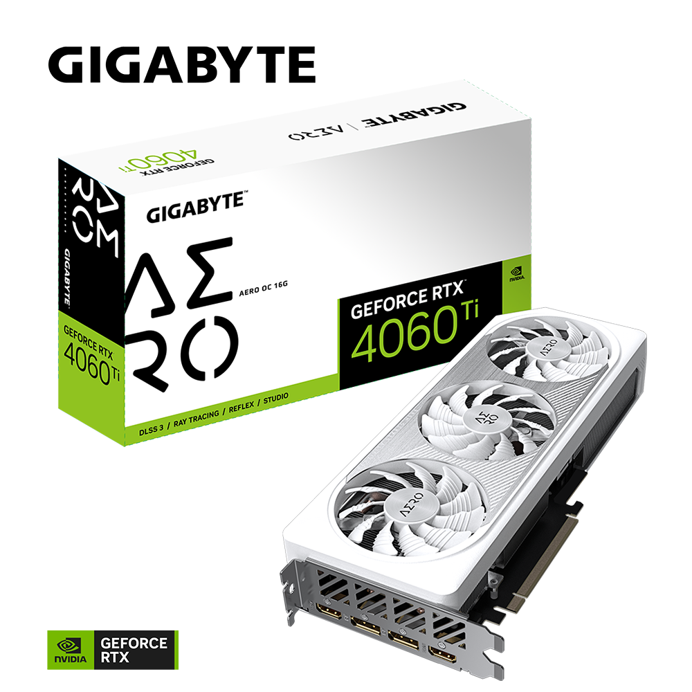 Card Màn Hình Gigabyte Geforce Rtx 4060 Ti Aero Oc 16G (Gv - N406Taero Oc - 16Gd)