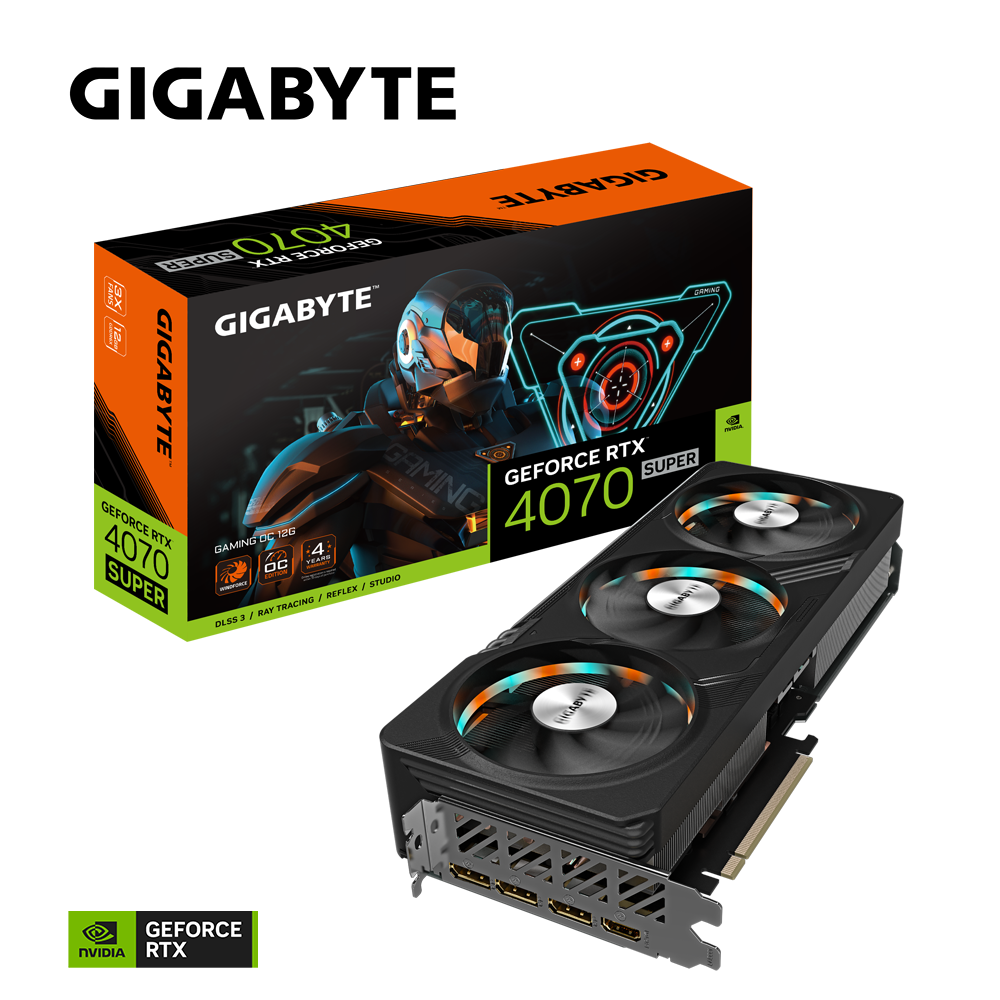 Card Màn Hình Gigabyte Geforce Rtx 4070 Super Gaming Oc 12G (Gv - N407Sgaming Oc - 12Gd)