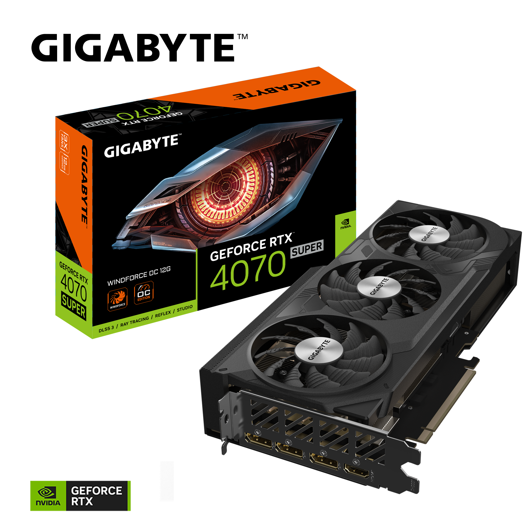 Card Màn Hình Gigabyte Geforce Rtx 4070 Super Windforce Oc 12G (Gv - N407Swf3Oc - 12Gd)