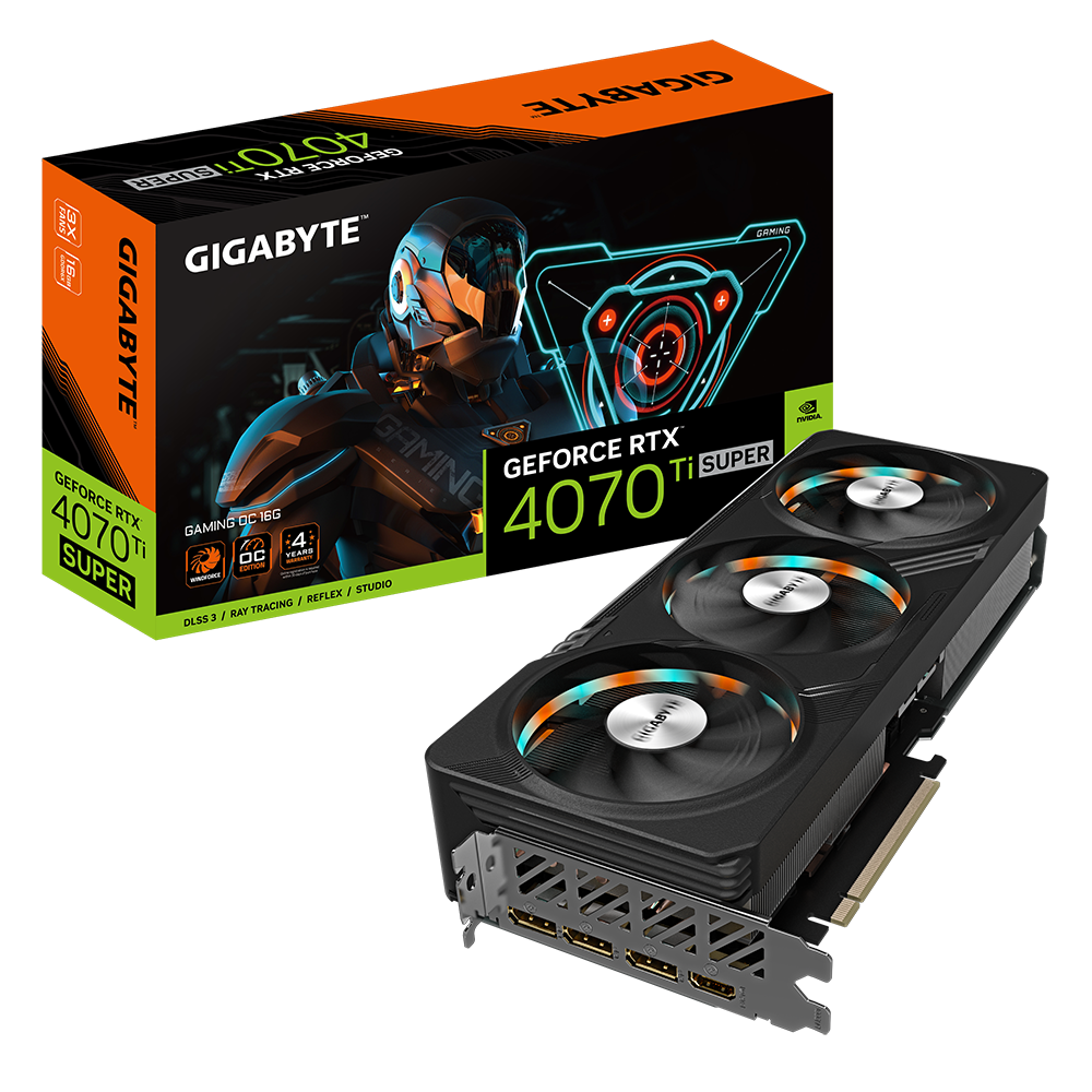 Card Màn Hình Gigabyte Geforce Rtx 4070 Ti Super Gaming Oc 16G (Gv - N407Tsgaming Oc - 16Gd)