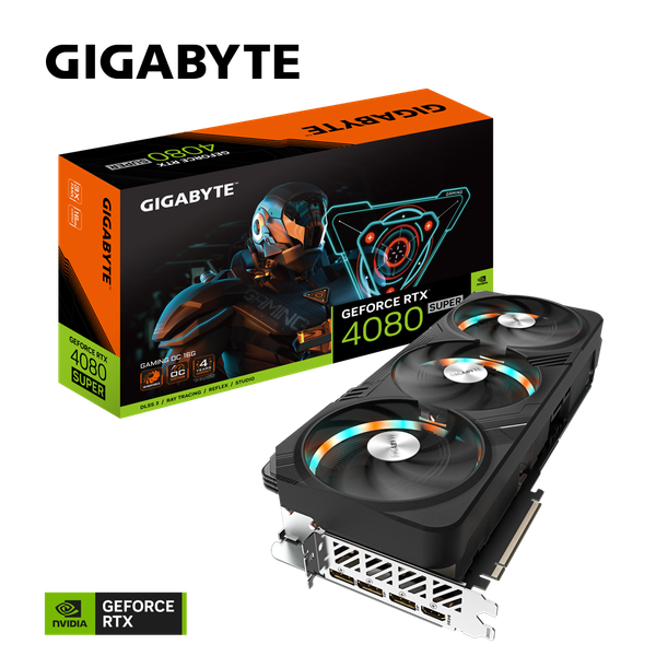 Card màn hình GIGABYTE GeForce RTX 4080 SUPER GAMING OC 16G (GV-N408SGAMING OC-16GD)