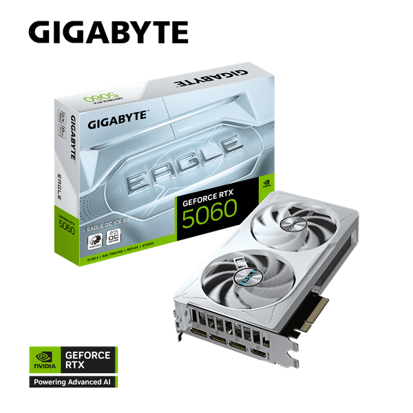  Card màn hình Gigabyte GeForce RTX 5060  Eagle Ice OC 8GB 