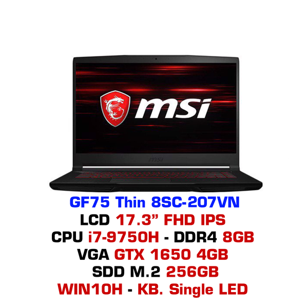  Laptop Gaming MSI GF75 Thin 9SC-207VN 