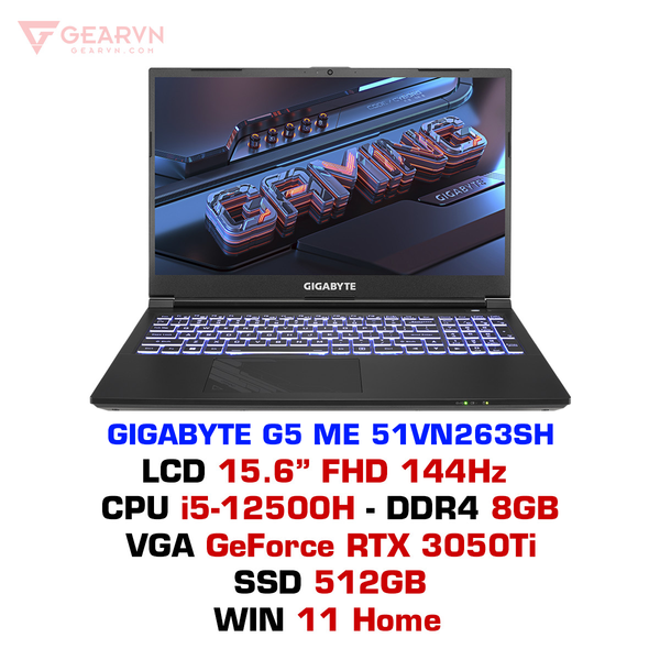 Laptop gaming Gigabyte G5 ME 51VN263SH