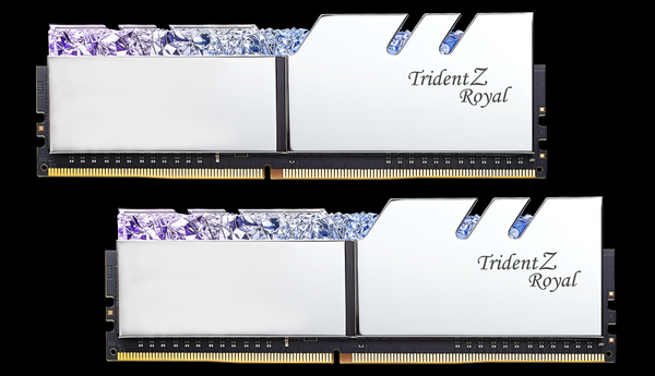  (16G DDR4 2x8G 3000) G.SKILL Trident Z Royal RGB SILVER CL16-18-18-38 