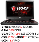  MSI GT83VR 6RF 1815 Titan SLI 