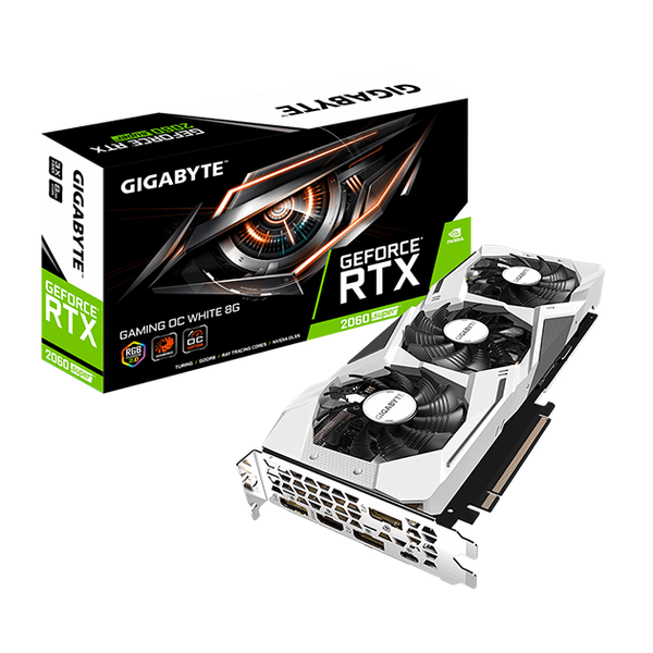  GIGABYTE GeForce RTX 2060 SUPER GAMING OC WHITE 8G 