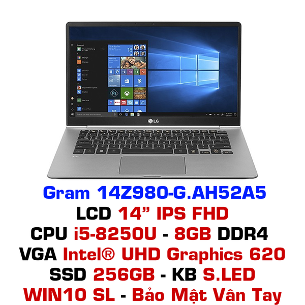  Laptop LG Gram 14Z980-G.AH52A5 