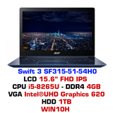  Laptop Acer Swift 3 SF315-51 54H0 - Xanh dương 