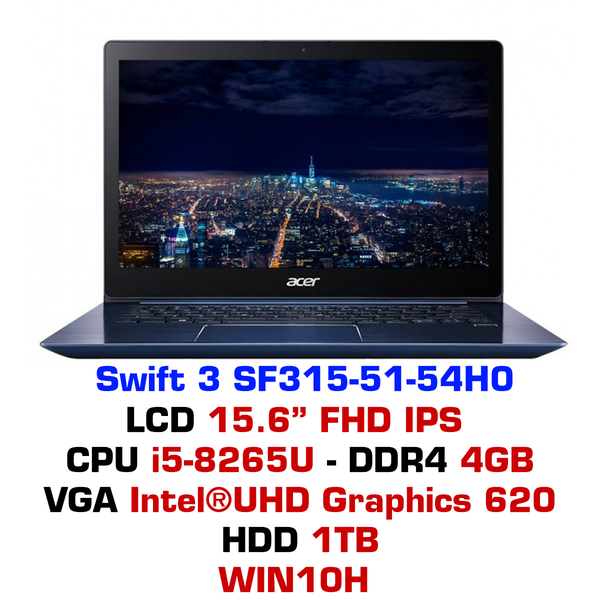  Laptop Acer Swift 3 SF315-51 54H0 - Xanh dương 