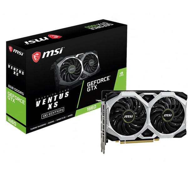  Card Màn Hình MSI GeForce GTX 1660 Ventus XS 6G OC 