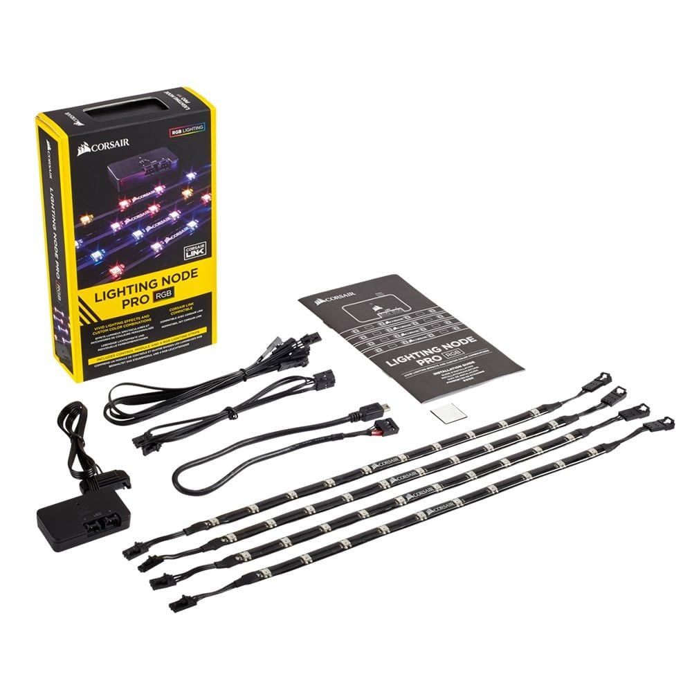 Bộ Dây Đèn Chiếu Sáng Kèm Điều Khiển Corsair Lighting Node Pro (Cl - 9011109 - Ww)