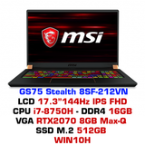  Laptop Gaming MSI GS75 Stealth 8SF 212VN 