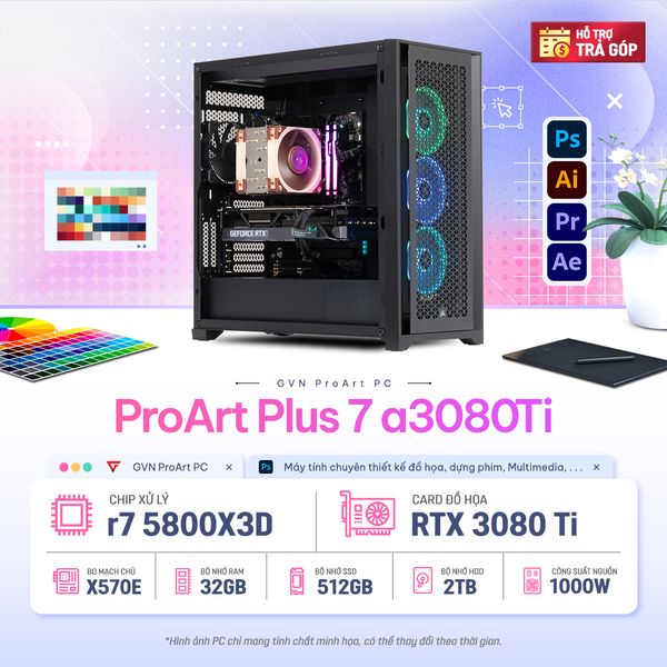  GVN ProArt Plus 7 a3080Ti 