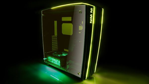  Vỏ máy tính InWin H-Frame 2.0 Black/ Green LED Light 