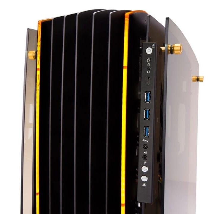 Case INWIN H-Frame 2.0 Black/ Amber LED Light giá rẻ
