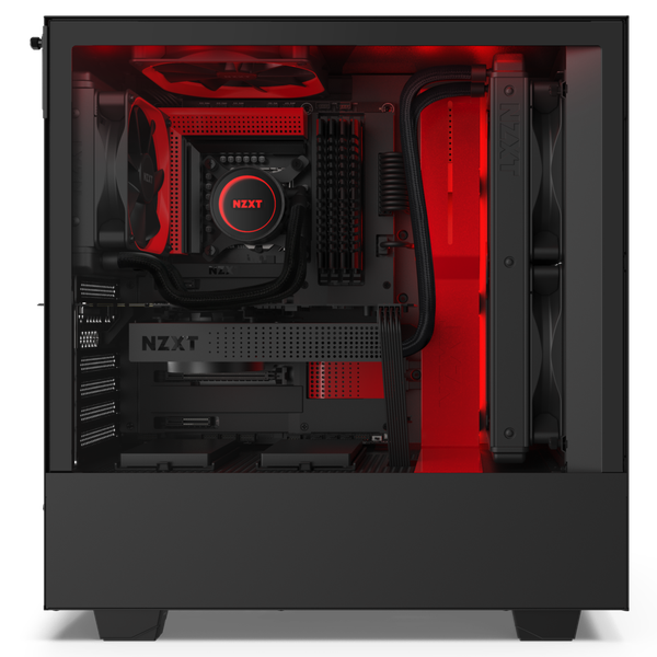  Case NZXT H510i MATTE BLACK/RED 