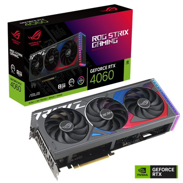 Card màn hình ASUS ROG Strix GeForce RTX 4060 OC Edition 8GB GDDR6 (ROG-STRIX-RTX4060-O8G-GAMING)