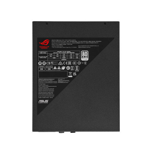  Nguồn máy tính ASUS ROG Thor 1200P2 - 80 Plus Platinum - Full Modular (1200W) 