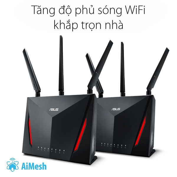  Thiết Bị mạng AiMesh AC2900 WiFi System (RT-AC86U 2 Pack) 