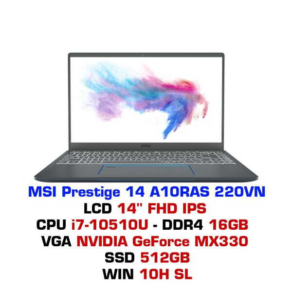  Laptop Doanh Nhân MSI Prestige 14 A10RAS 220VN 