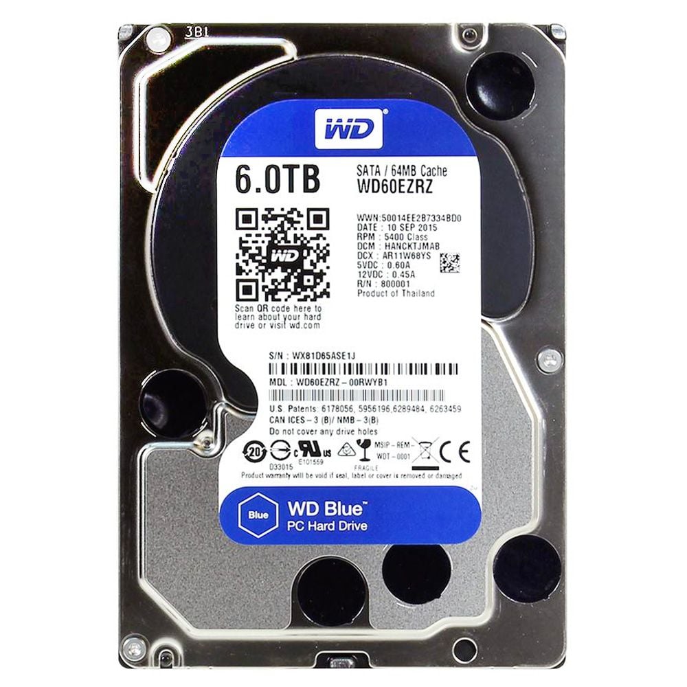 Ổ Cứng Hdd Wd 6Tb Blue 5400Rpm