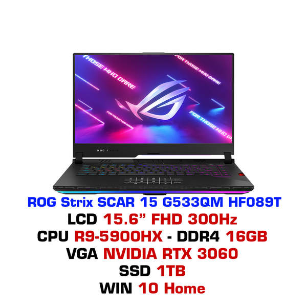  Laptop Gaming Asus ROG Strix SCAR 15 G533QM HF089T 