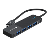  Bộ Chuyển Đổi Mazer USB-C Multimedia Pro Hub 4-in-1 (20cm) PK-MAZ-M-UC2MULTI7000-BK 