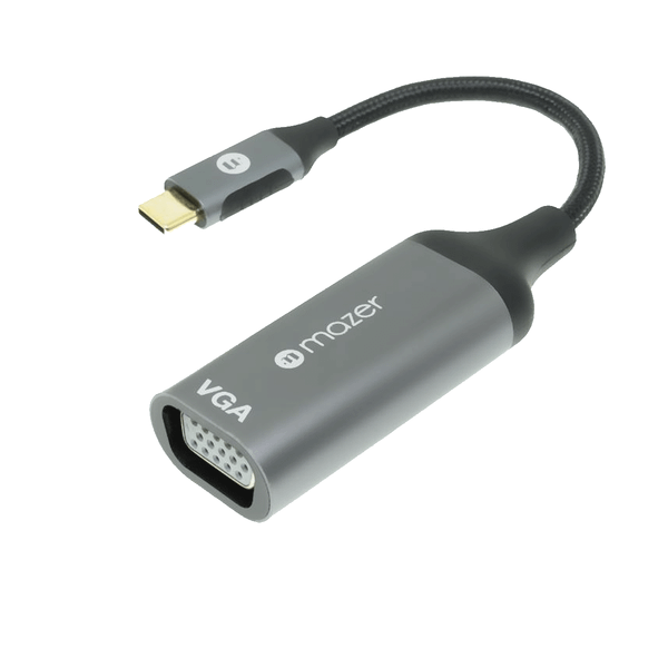 Bộ Chuyển Đổi Mazer ALU USB-C to VGA 1080P Adapter M-USBCAL351-GY