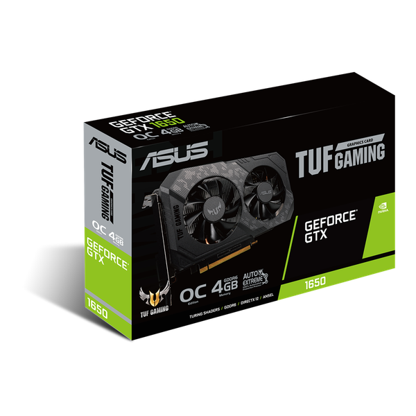  Card màn hình ASUS TUF Gaming GeForce GTX 1650 OC 4GB D6 (TUF-GTX1650-O4GD6-GAMING) 