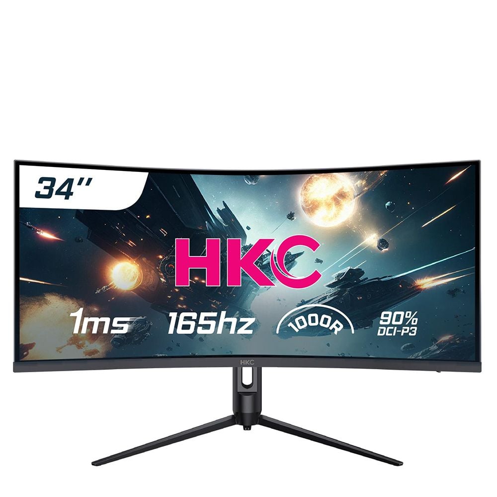 Màn Hình Cong Hkc Mg34H18Q 34" 2K 165Hz Usbc